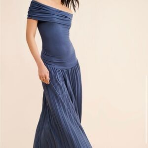 Lioness Field of Dreams Maxi Dress- Navy Blue